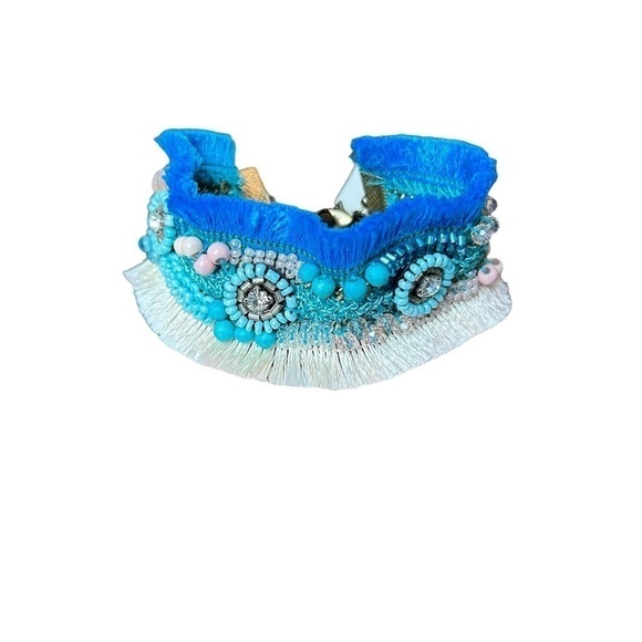 Stephan & Co. Fringe Beaded Braided & Rhinestone Adjustable Bracelet - Picture 1 of 14